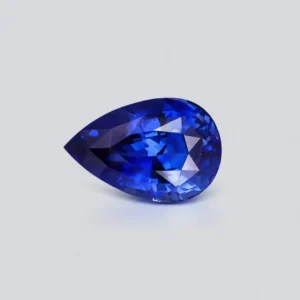 Royal Blue sapphire in pear cut 5.31 carats, Sri Lanka