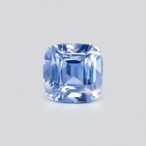 Cushion cut unheated Pastel Blue sapphire in 3.50 carats, Sri Lanka