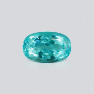 Neon blue tourmaline Paraiba in cushion cut 4.02 carats