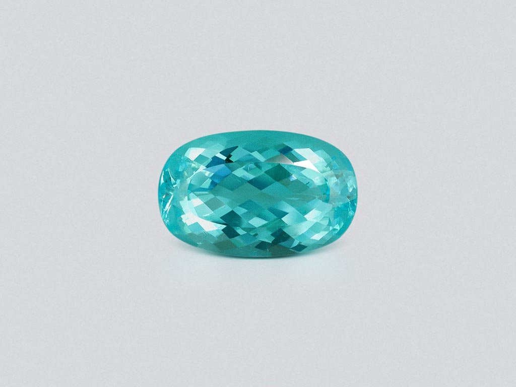 Neon blue tourmaline Paraiba in cushion cut 4.02 carats